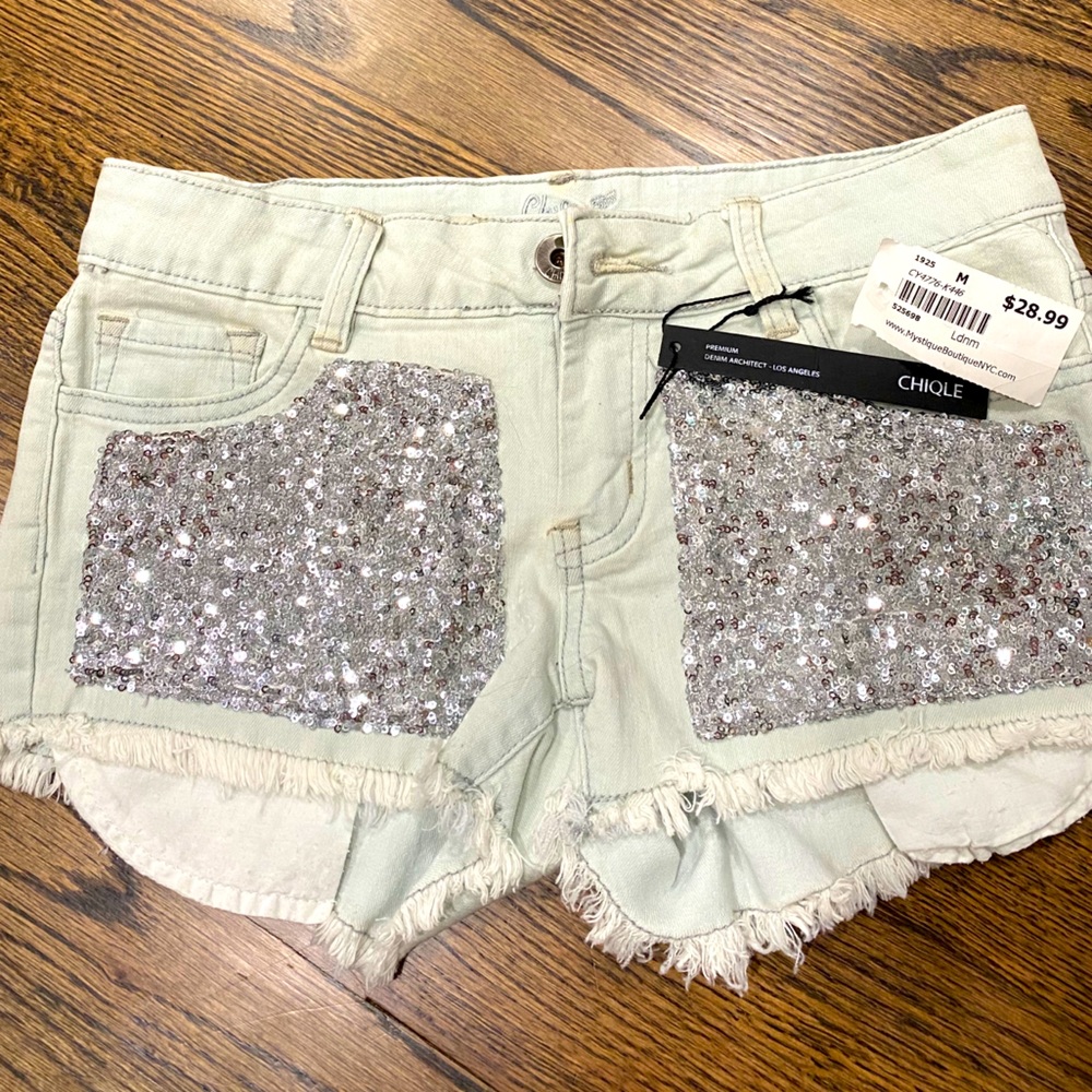Sequin shorts